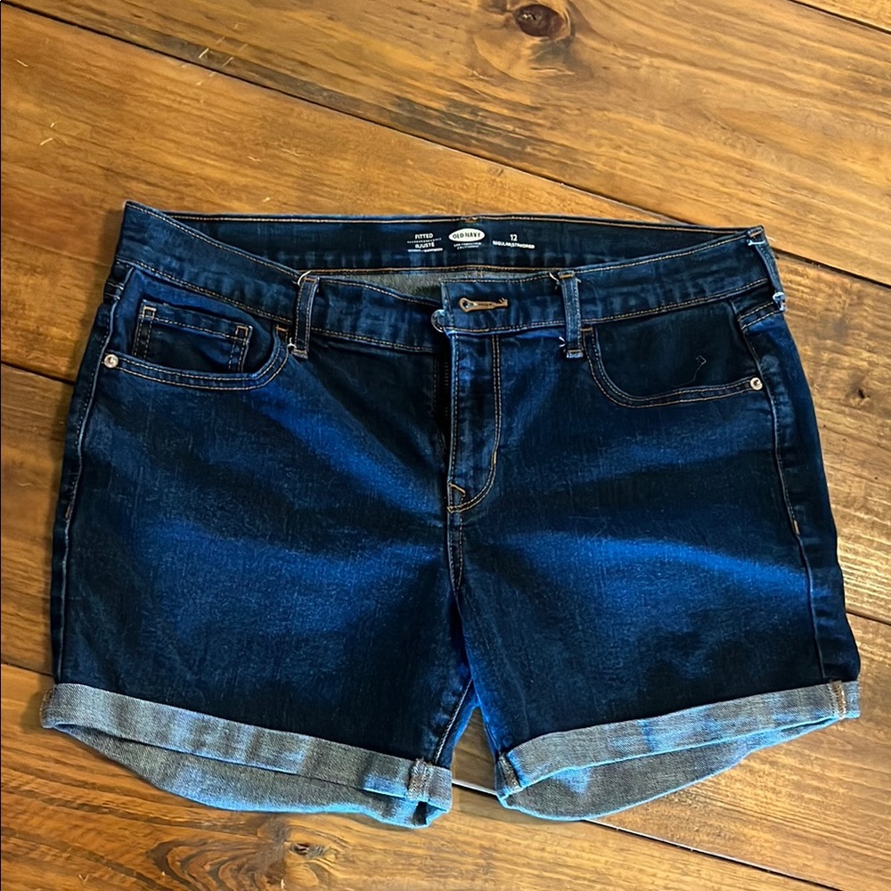 Old Navy Blue Jean Shorts with Cuffed Hem